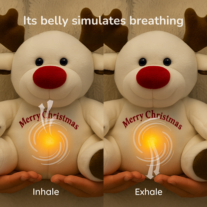 Breathing Calming Reindeer – Light-Up Anti-Stress Plush